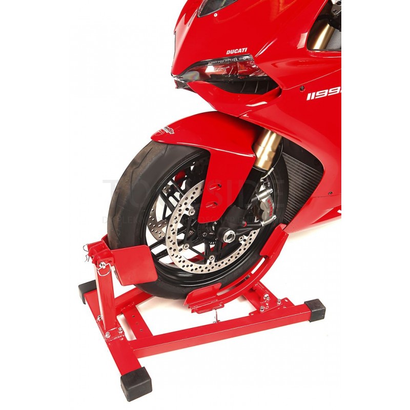HBM motorcycle ride-in wheel clamp model 2