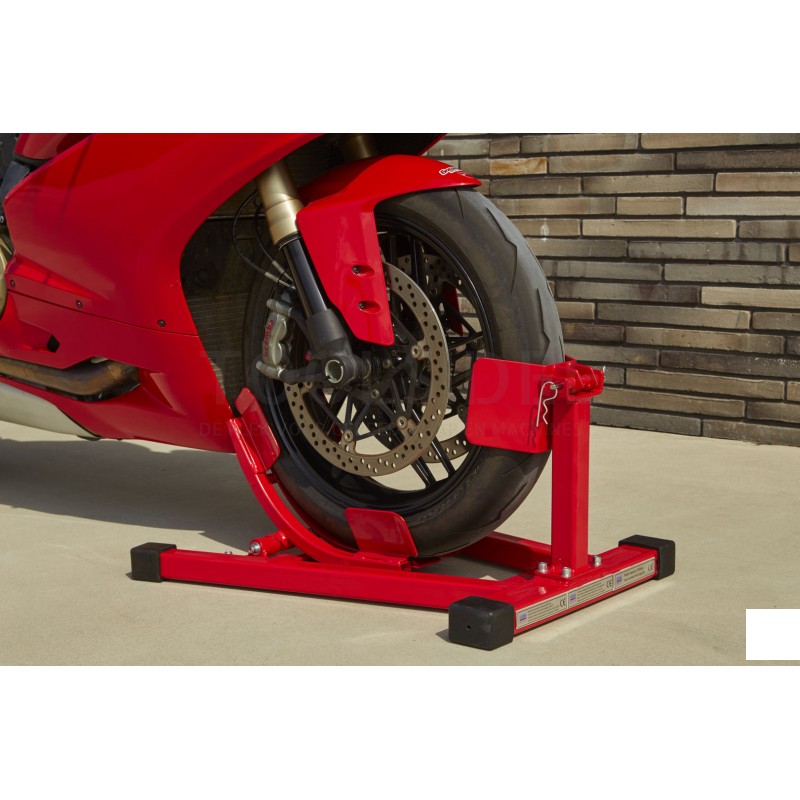 HBM motorcycle ride-in wheel clamp model 2