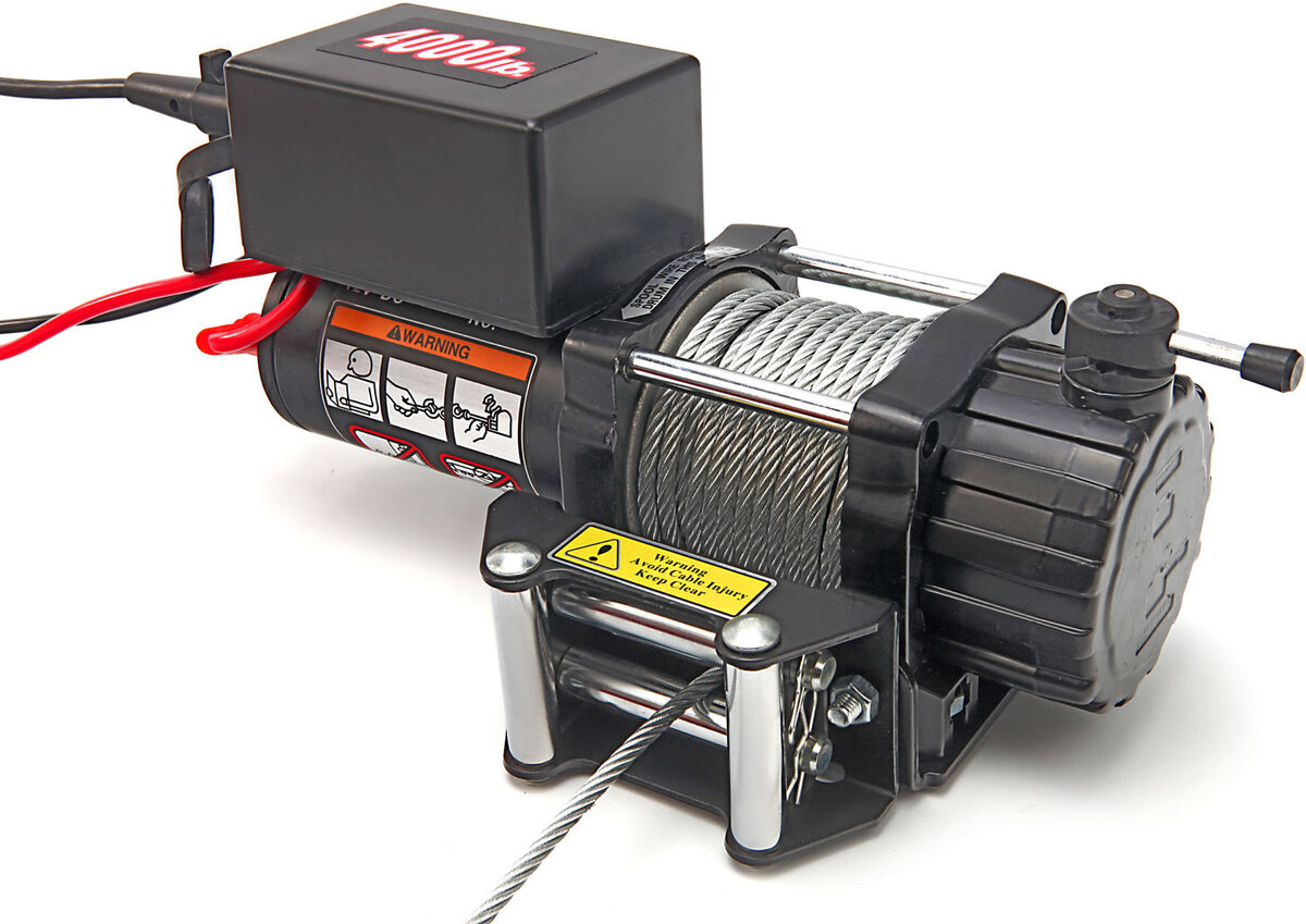 HBM 1800 kg. 12 Volt støtfanger vinsj bil vinsj HBM 1800 kg. 12 Volt støtfanger vinsj bil vinsj