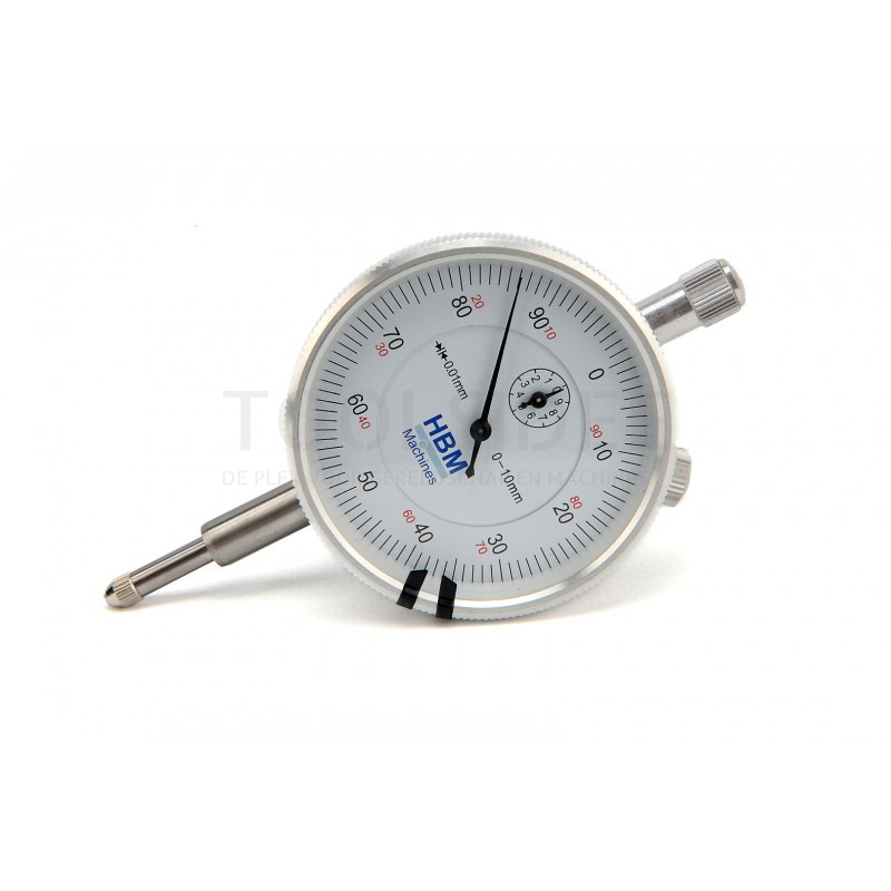 HBM analog dial gauge 0.01 mm stroke 10 mm including 5 extension pins