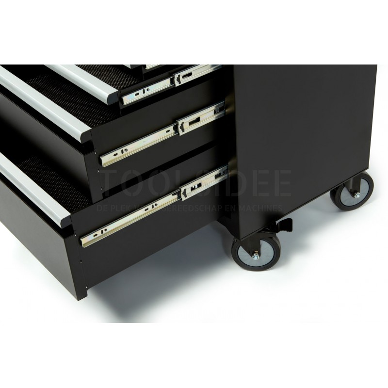 HBM 7 drawers deluxe tool trolley black