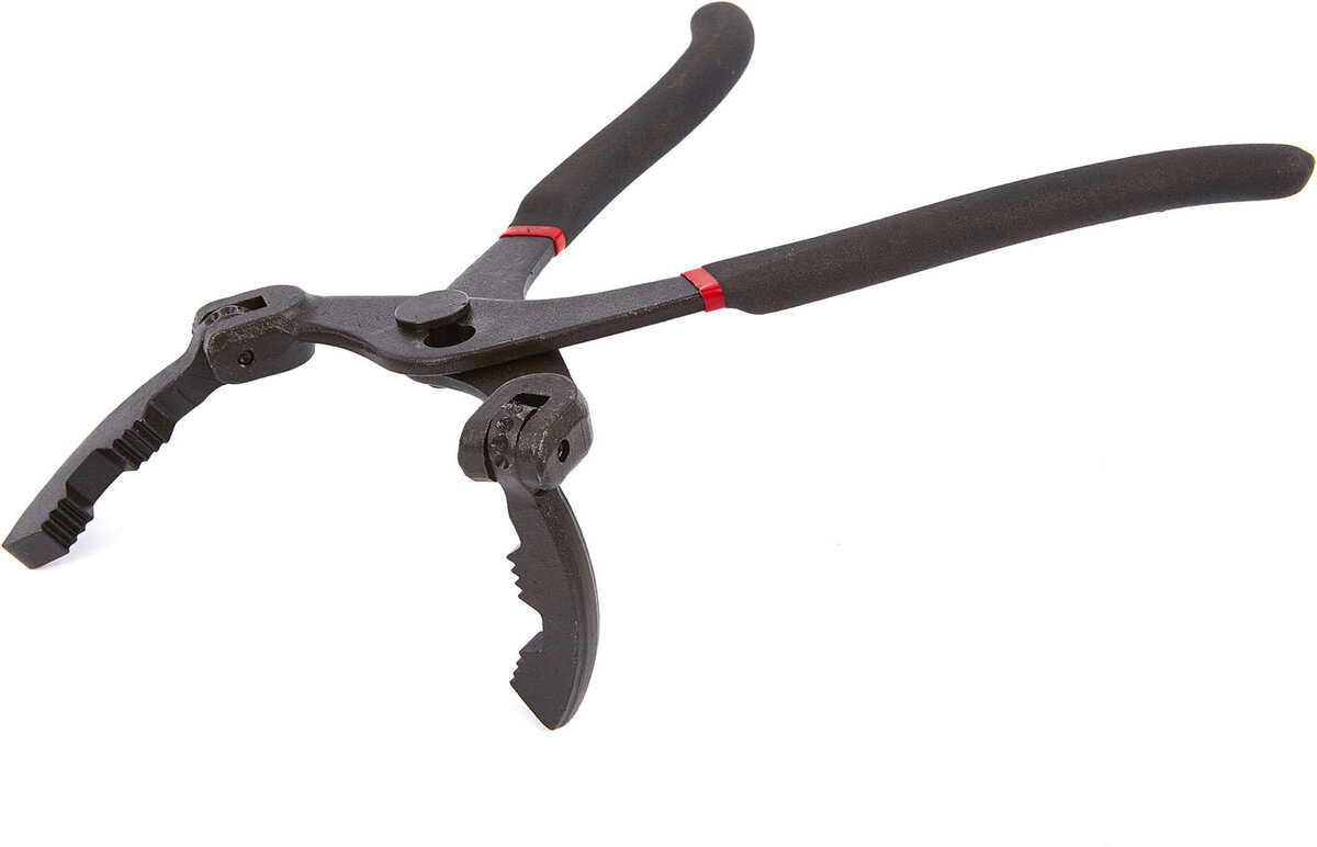 Hbm 325 mm. oliefiltertang med justerbar vinkel fra 0 til 90 grader og 57 til 120 mm rækkevidde