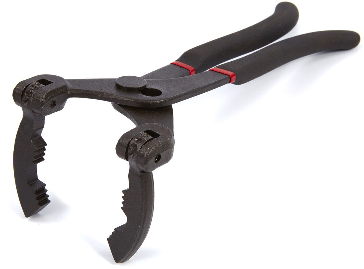 Hbm 325 mm. oliefiltertang med justerbar vinkel fra 0 til 90 grader og 57 til 120 mm rækkevidde