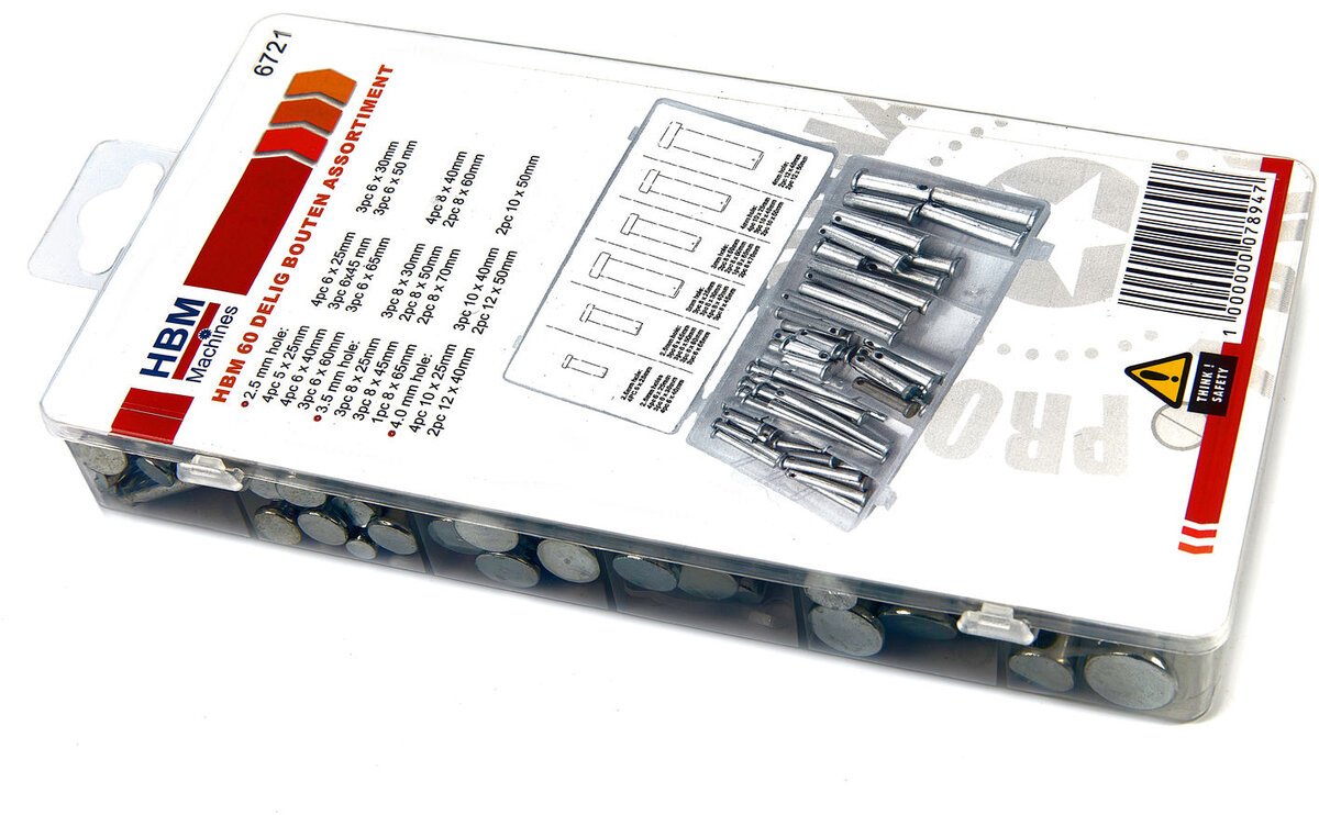 HBM 60-teiliges Sicherungsstift-Sortiment