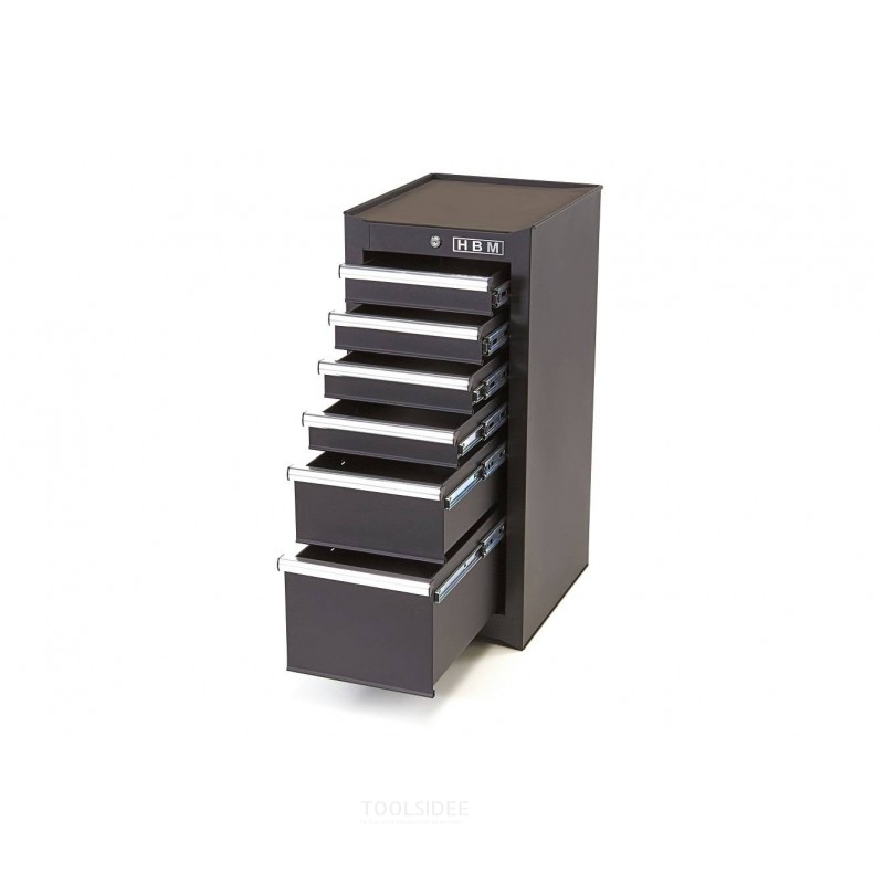 HBM 6 drawers tool cabinet black