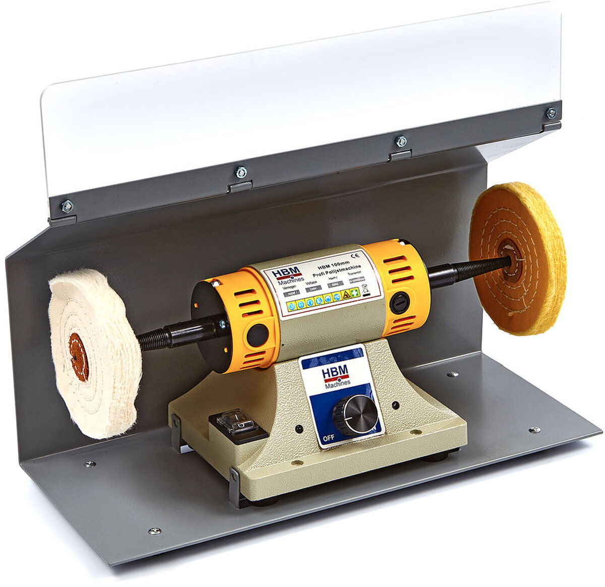 HBM beskyttelseshett til HBM 100 mm. Profesjonell polermaskin