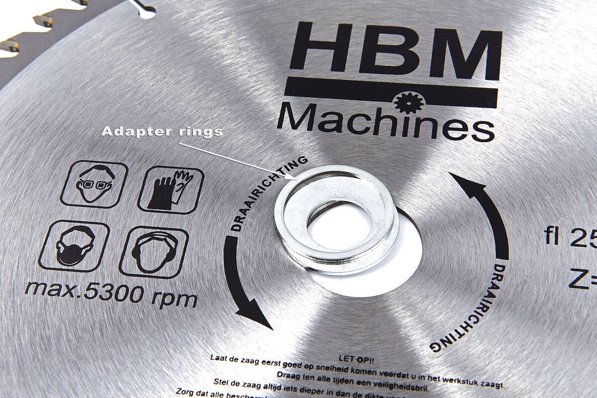 HBM HM Cirkelzaagbladen 250mm voor Hout