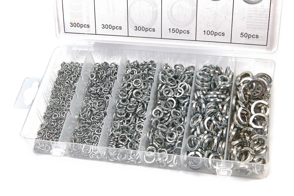 HBM 1200 Piece Spring Rings Assortment