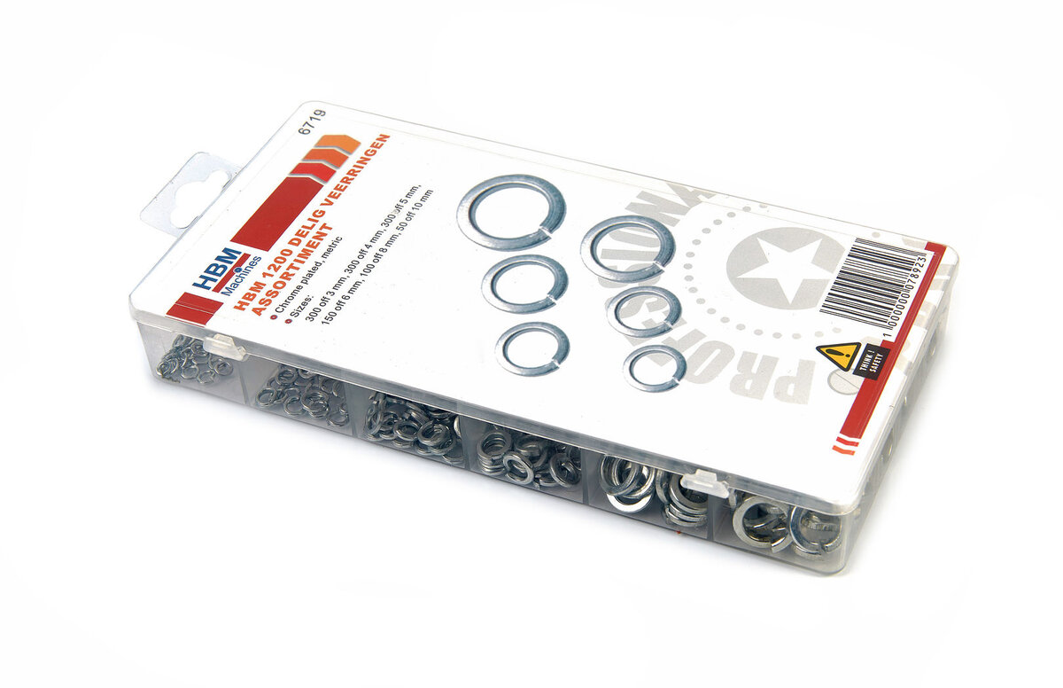 HBM 1200 Piece Spring Rings Assortment