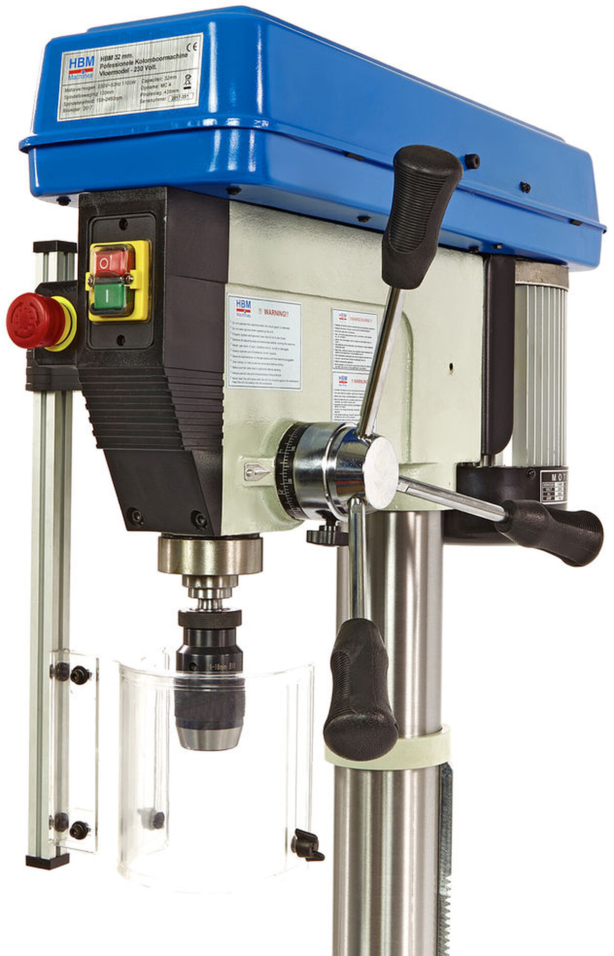 HBM 32 mm. professional column drill floor model