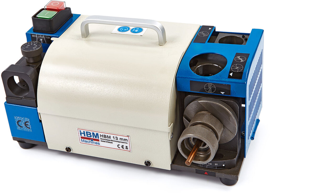 HBM 13 mm. drill sharpener / drill grinding machine model 2 deluxe HBM 13 mm. drill sharpener / drill grinding machine model 2 deluxe