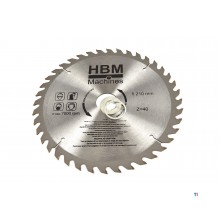 HBM 210 mm. Cirkelzaagbladen voor Hout.