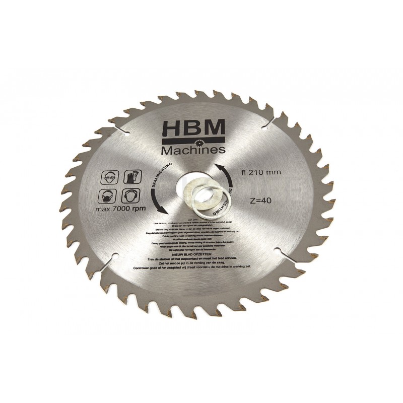 HBM 210 mm. circular saw blades for wood.
