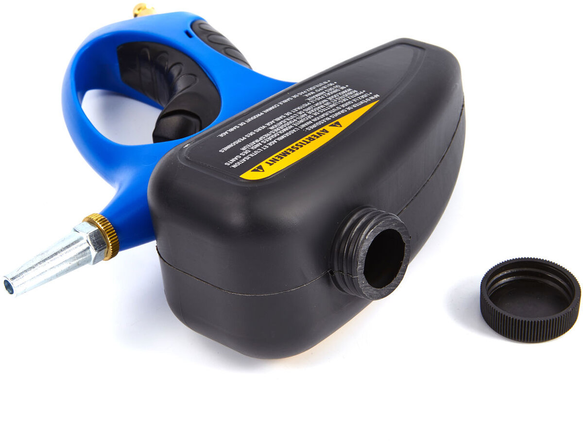 HBM Spot Blasting Gun, inkludert 2 kg Gritt og 2 dyser HBM Spot Blasting Gun, inkludert 2 kg Gritt og 2 dyser