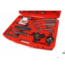 HBM 23-piece hydraulic pulley puller set and bearing puller set