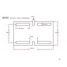 HBM Type 1 - 100 mm. Profi boreklemme HBM Type 1 - 100 mm. Profi boreklemme