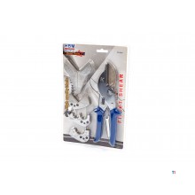 Hbm 6-delad PVC-skärsats med flera huvud och sockeltång