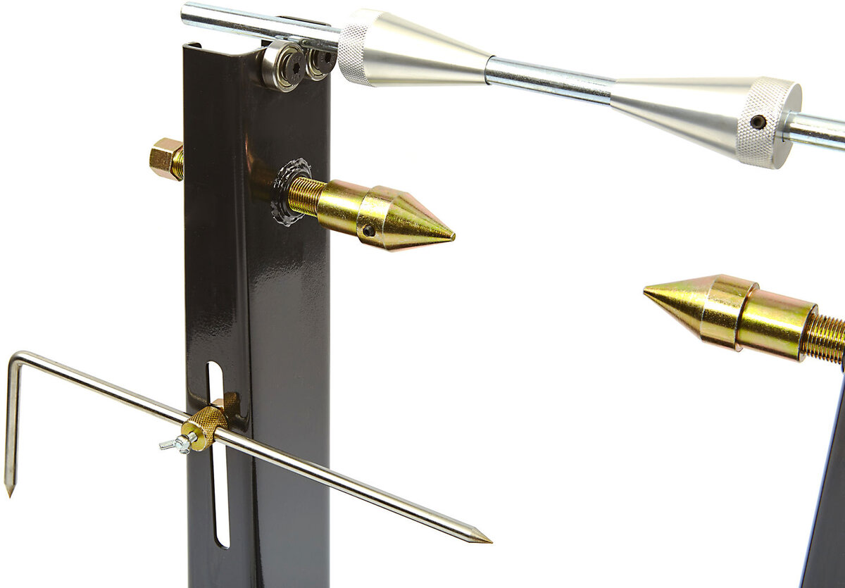 HBM Deluxe motorsykkeldekkbalanseringsenhet med justerbare ben