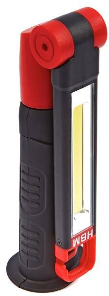 HBM Sammenleggbar Led Lommelykt 200 Lumen - Rød