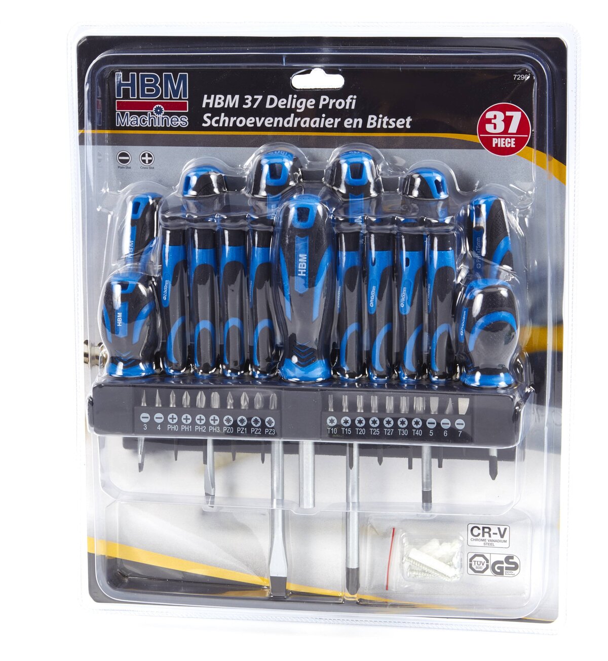 HBM 37-piece professional screwdriver and bit set HBM 37-piece professional screwdriver and bit set