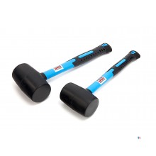HBM rubber hammers with anti-slip fiberglass handle