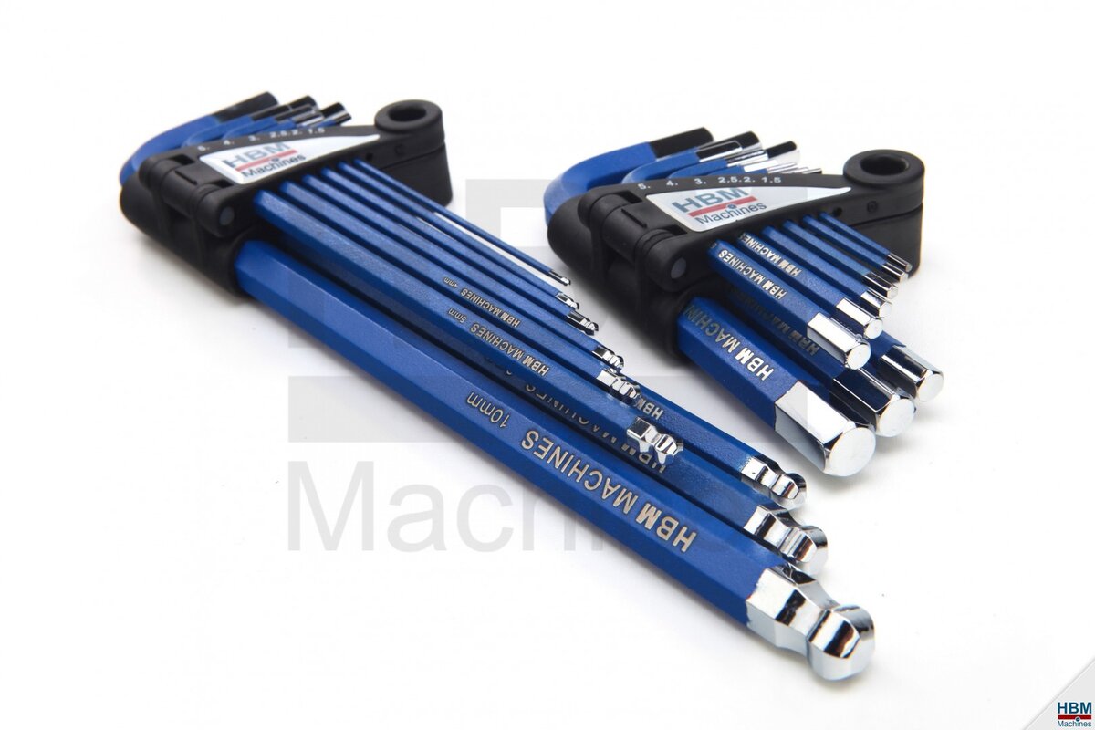 HBM 9-teiliger, metrischer, langer Langschlüssel-Satz