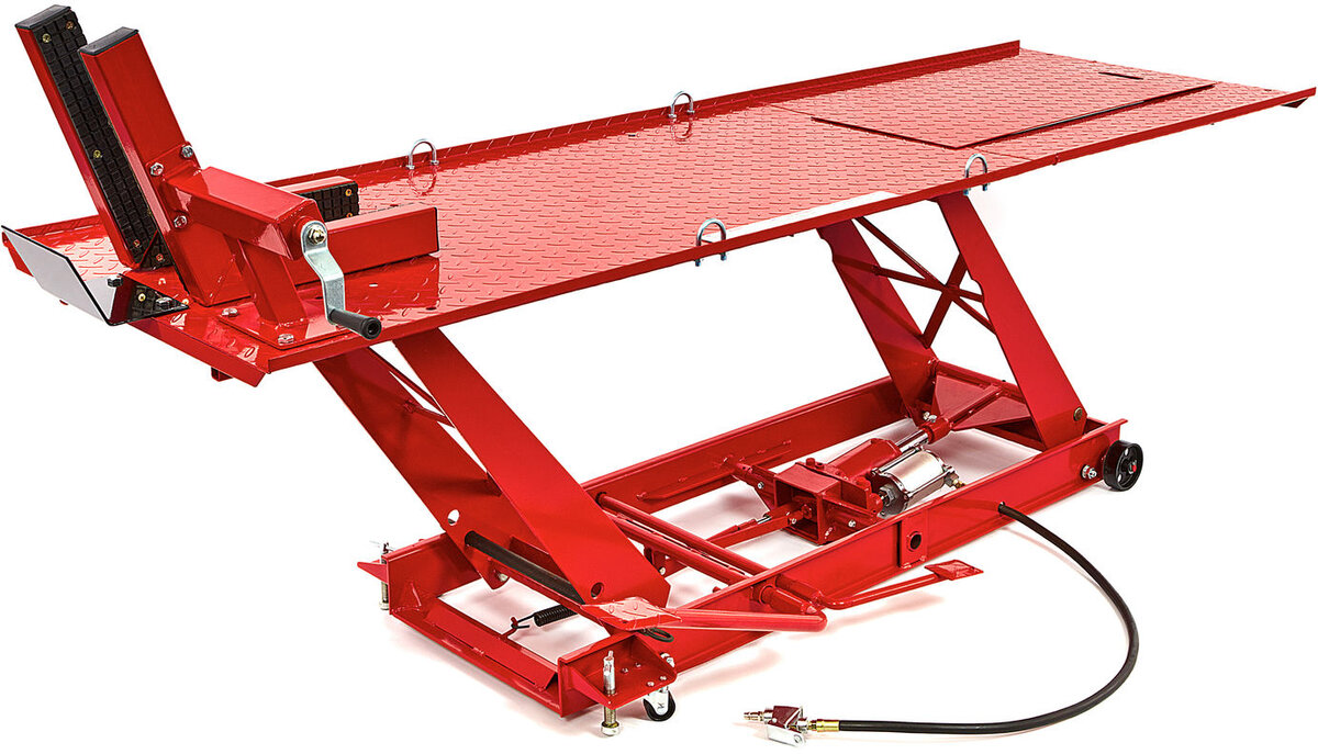 HBM 300 Motor Heisbord Hydraulisk og Pneumatisk Med Luxury Front Wheel Clamp