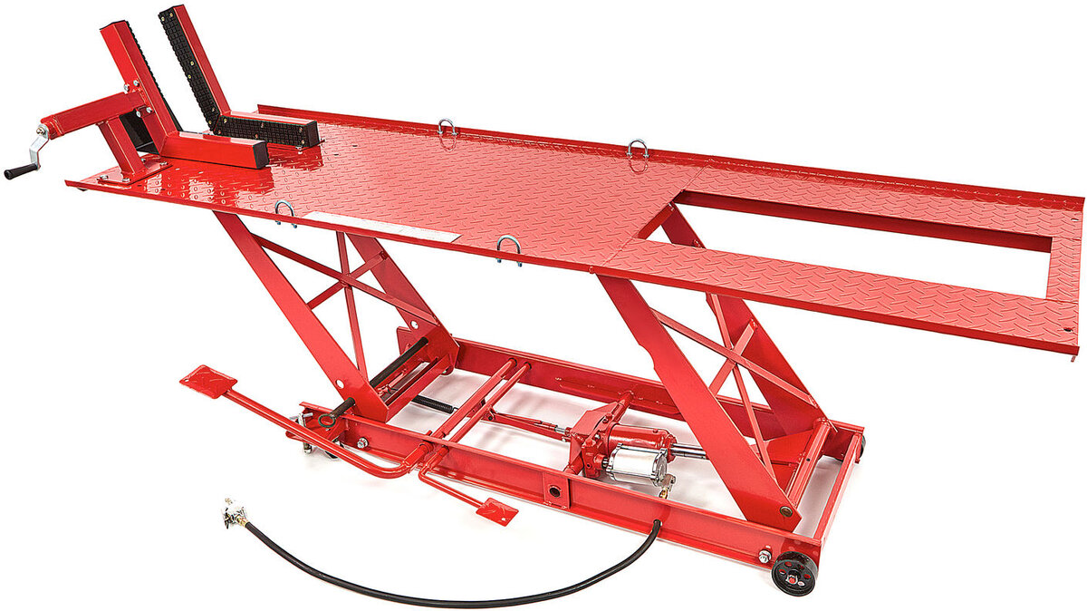 HBM 300 Motor Heisbord Hydraulisk og Pneumatisk Med Luxury Front Wheel Clamp