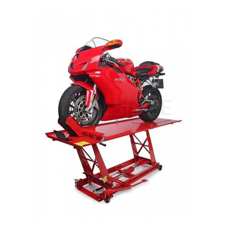 HBM 300 hydraulic motor lift table with luxurious front wheel clamp