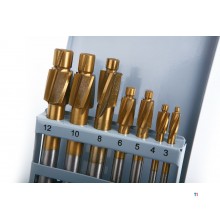 HBM 7-osainen HSS - tinapinnoitettu kuusiokoloinen upotusleikkurisarja