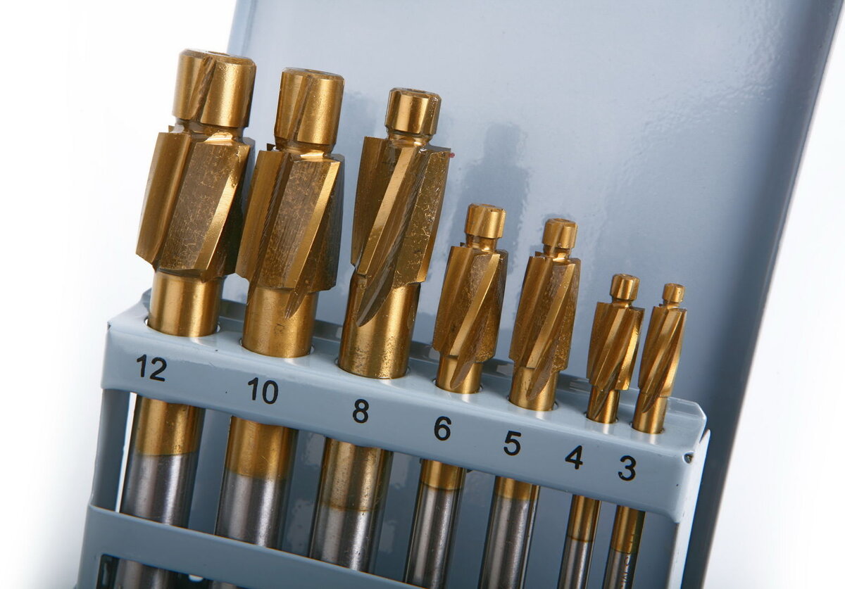 HBM 7-osainen HSS - tinapinnoitettu kuusiokoloinen upotusleikkurisarja