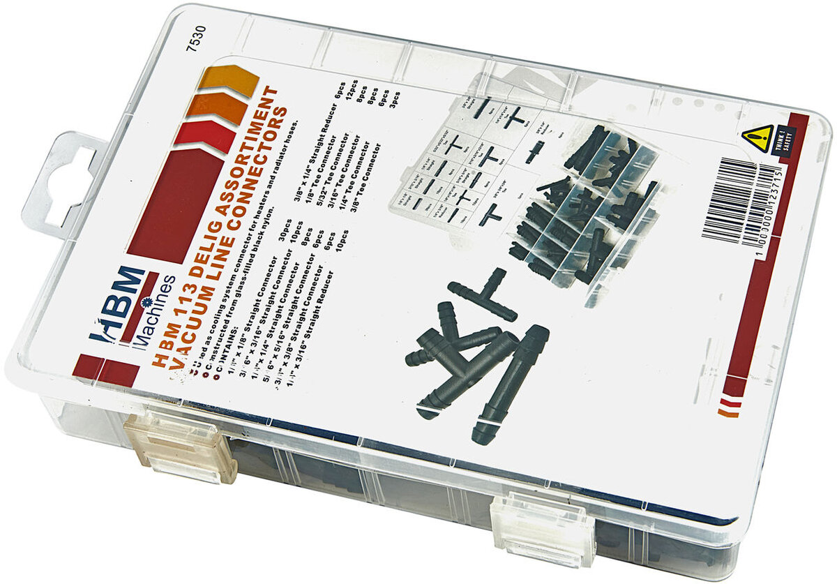 HBM 113-stykke sortiment Vakuumlinjekontakter HBM 113-stykke sortiment Vakuumlinjekontakter