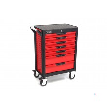 HBM Professional 283 stykke Deluxe Filled Tool Trolley RED