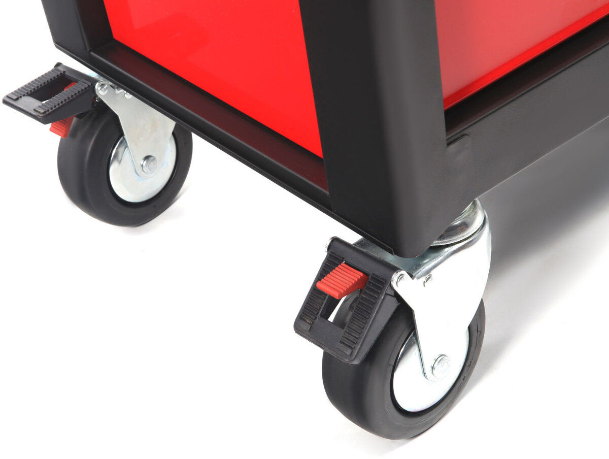 HBM Professional 283 stykke Deluxe Filled Tool Trolley RED