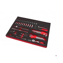 HBM Professional 283 stykke Deluxe Filled Tool Trolley RED