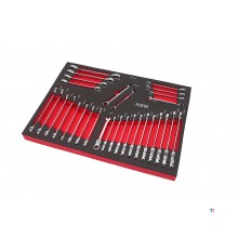 HBM Professional 283 stykke Deluxe Filled Tool Trolley RED