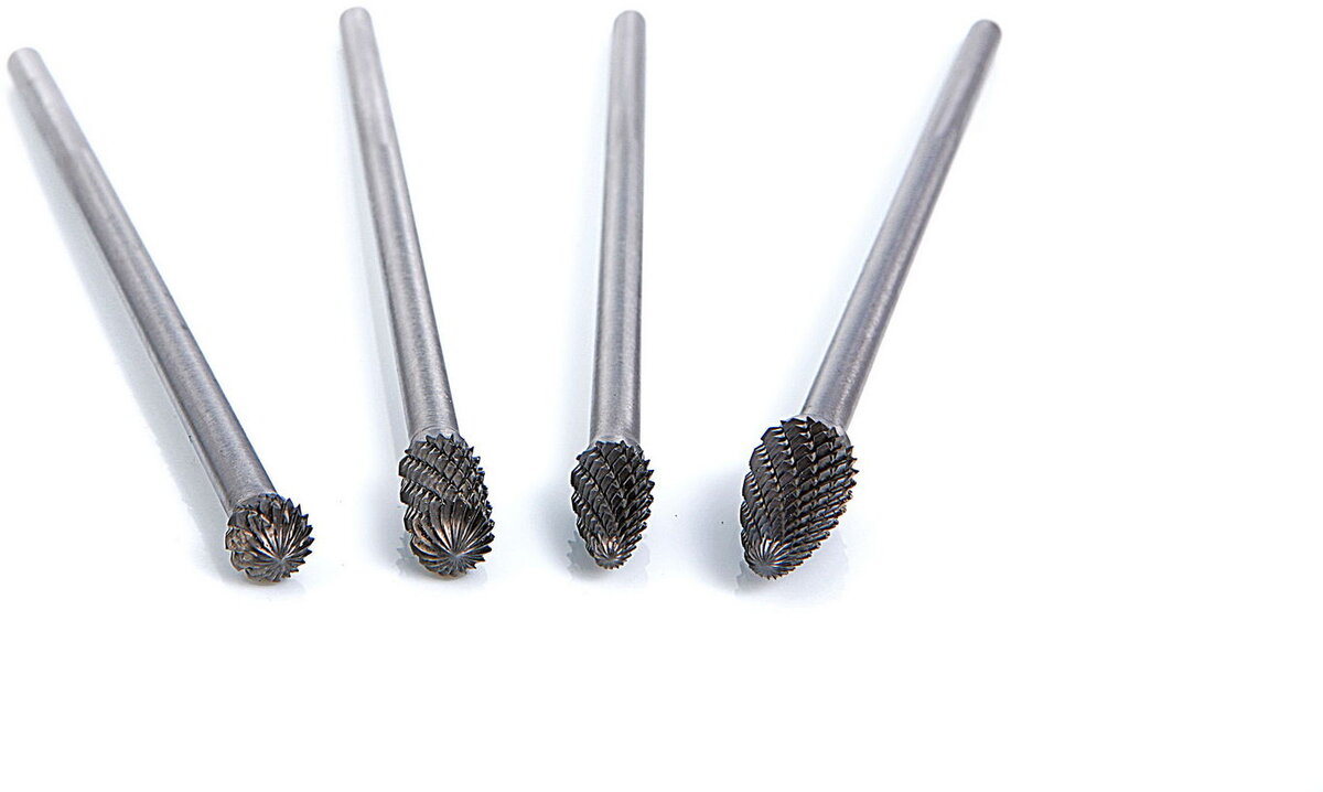 HBM 4-piece full hm burr set long HBM 4-piece full hm burr set long