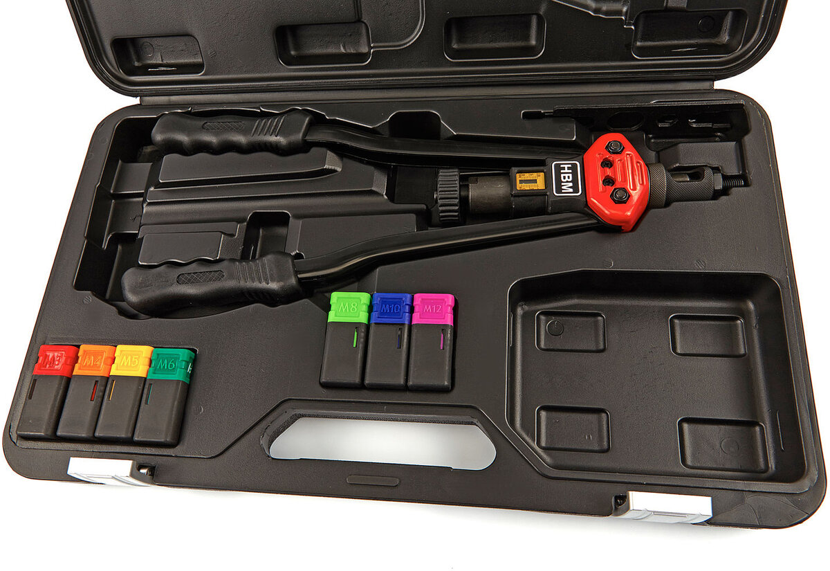 Pince à rivets aveugles professionnelle HBM M3 - M12