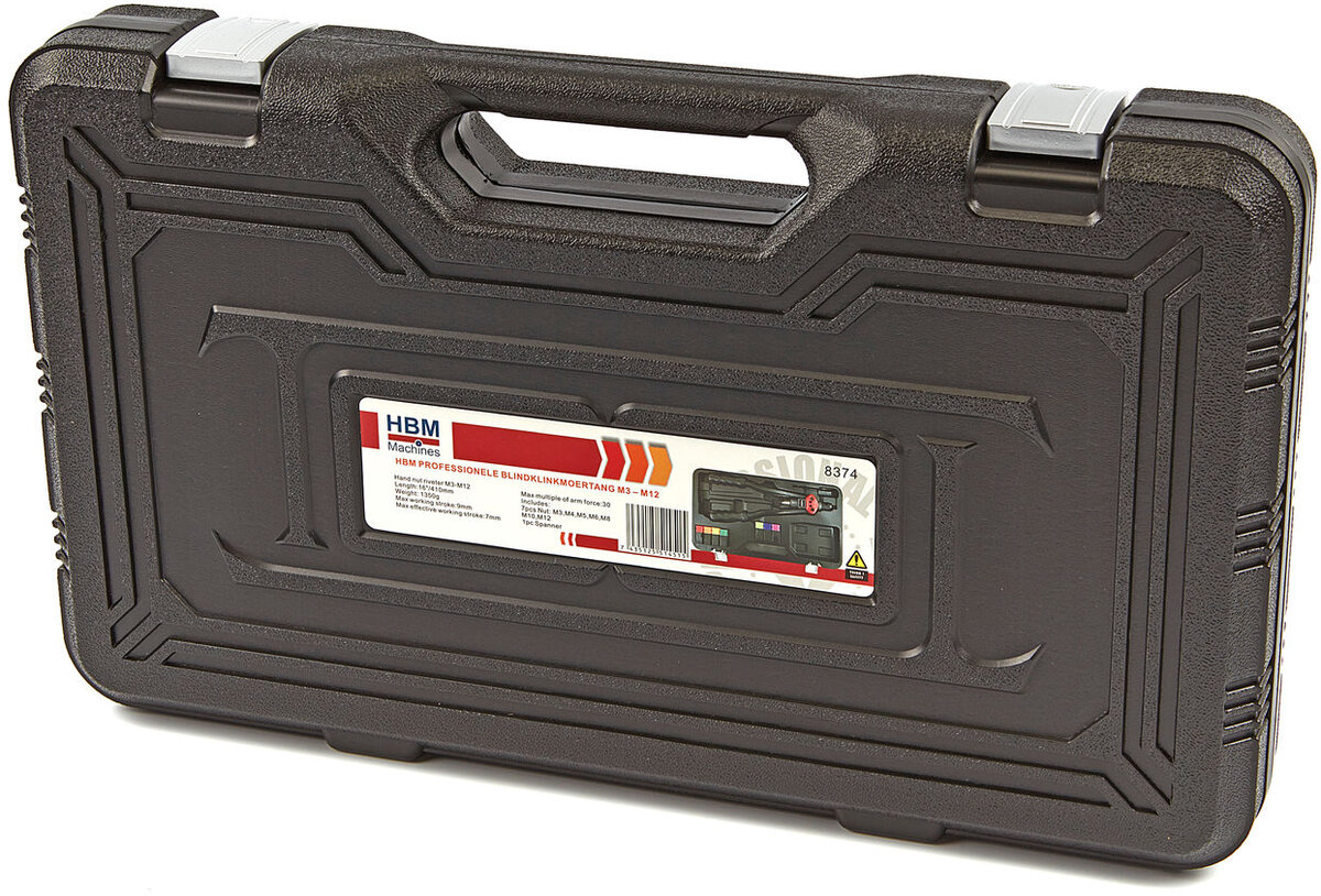 Pince à rivets aveugles professionnelle HBM M3 - M12