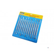 HBM 12-piece wax carver - modeling hook set