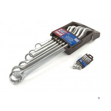 HBM Profi 6-teiliger Maulschlüssel - Ringschlüsselsatz große Größen