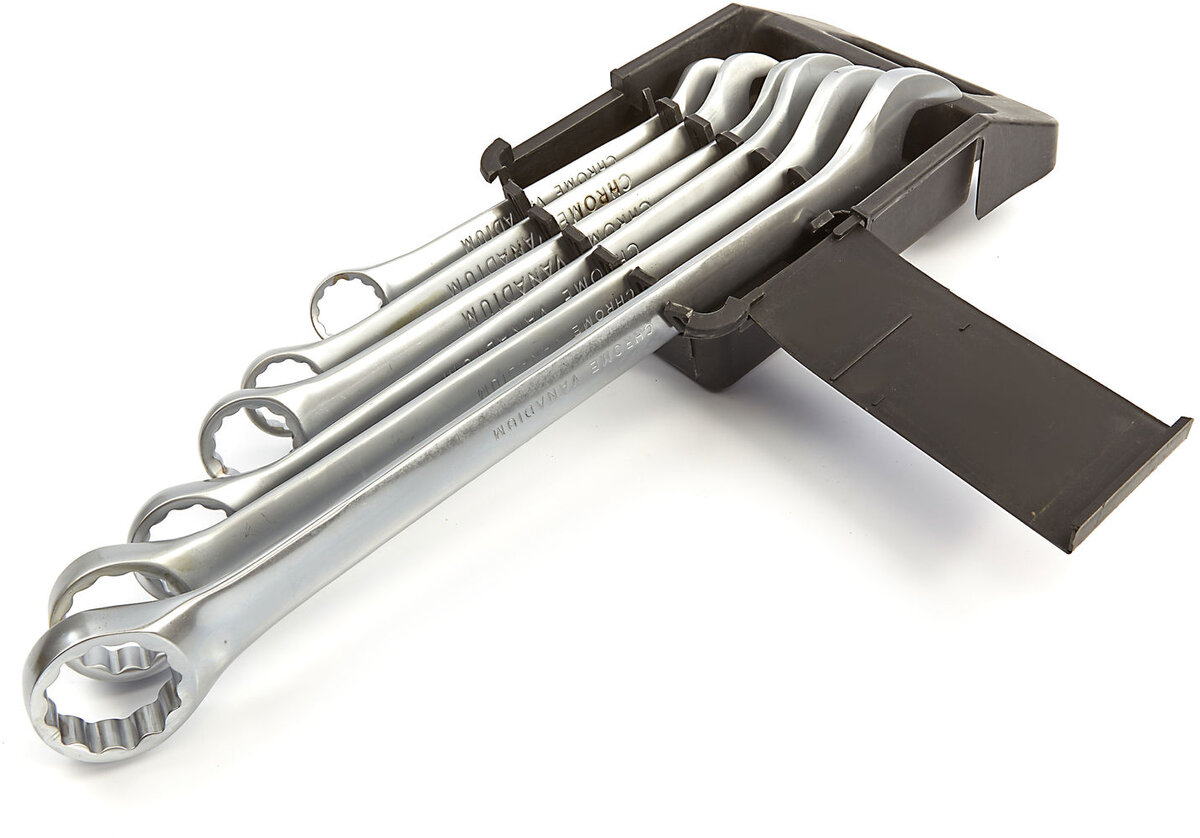 HBM Profi 6-teiliger Maulschlüssel - Ringschlüsselsatz große Größen