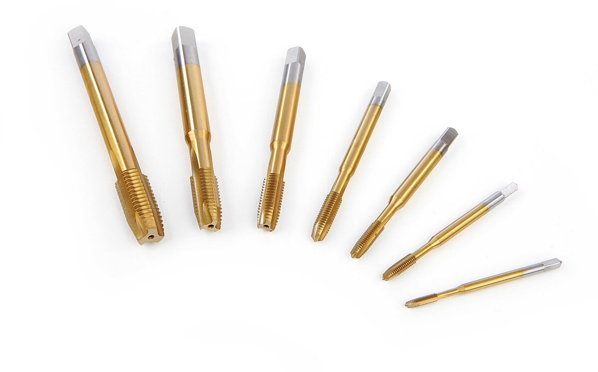 HBM 7-delt HSS - Tinbelagt maskinhanesæt M3-12