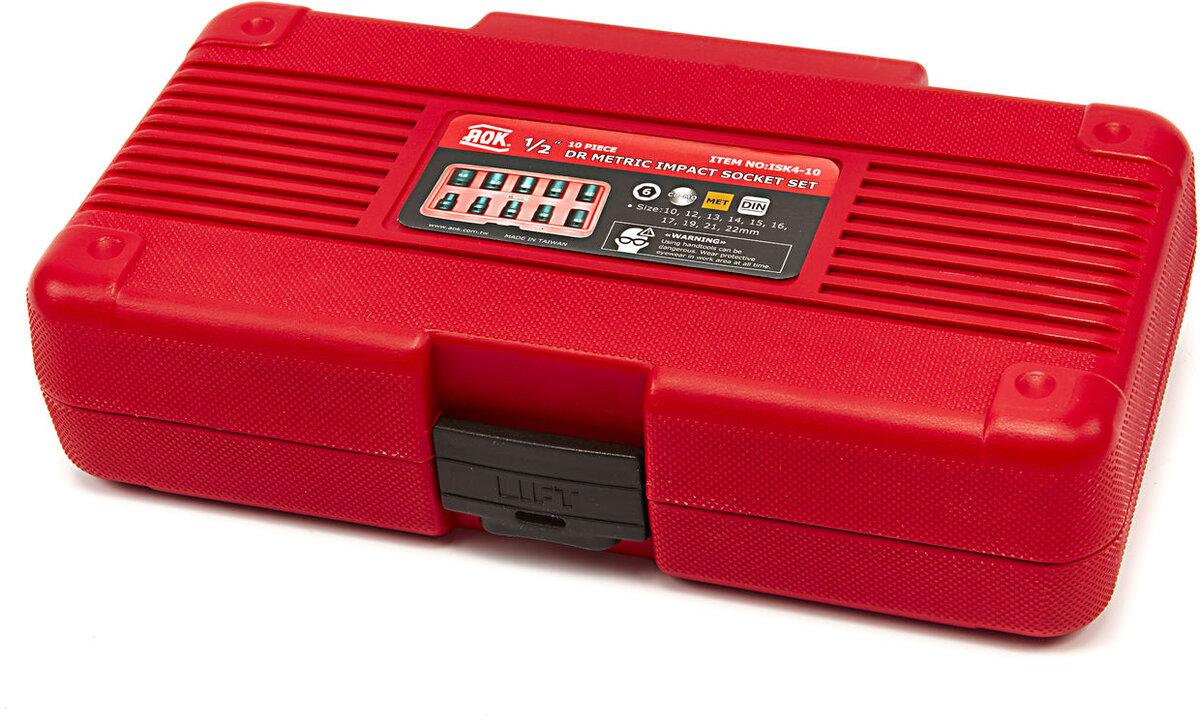 AOK 10-teiliger 1/2 Kraft-Steckschlüssel-Satz
