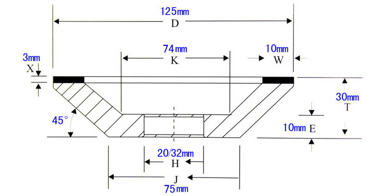 HBM Diamond Bowl Sharpening Stone Model 2 HBM Diamond Bowl Sharpening Stone Model 2