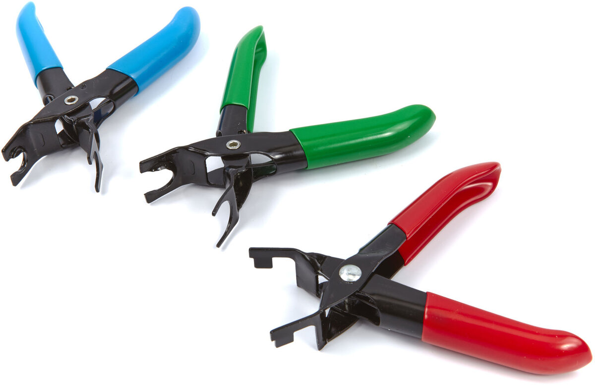 HBM 3-piece fuel line pliers set