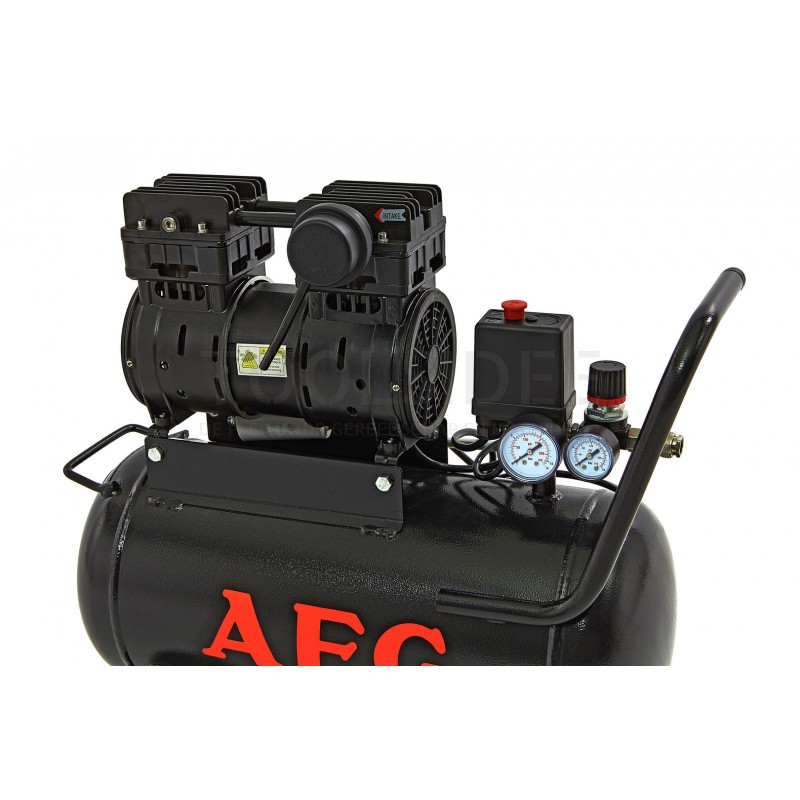 aeg 24 liter professional low noise compressor