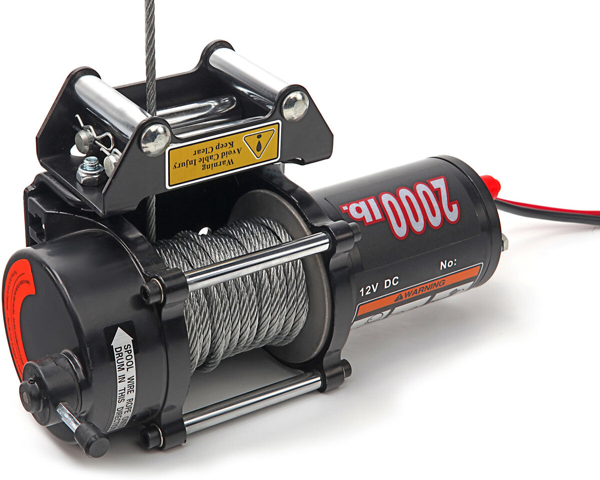 HBM 900 kg. 12 Volt støtfanger vinsj bil vinsj