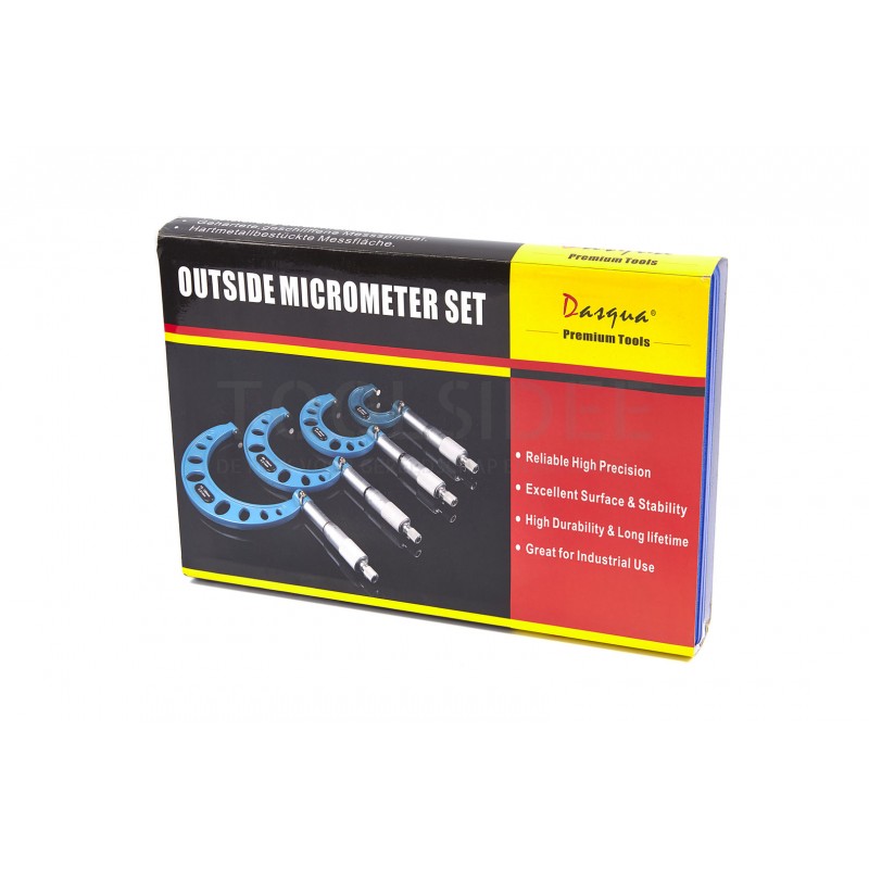 Set micrometri per esterni Dasqua professional in 4 parti 0-100 mm