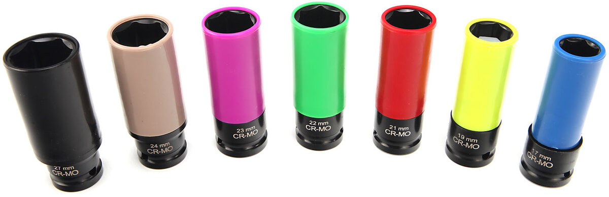 HBM 7 DLG 1/2 Long Power Socket Set